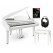 Classic Cantabile GP-A 810 Digitale Vleugel wit Hoogglans Set