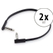 RockBoard Flat Patch Cable 30 cm Set de 2