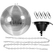Eurolite Palla Specchiata 50 cm (5x5mm) Set