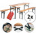 Stagecaptain Hirschgarten Conjunto De Muebles Para Carpa De Cerveza 177 cm Natural 2x Set