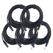 Pronomic Stage XFJ-10 Cavo Microfono XLR/Jack 10 m Nero Set da 5