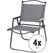 Stagecaptain CSH-67 Set Di 4 Sedie Pieghevoli Da Campeggio