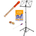 Mollenhauer Fipple "Digi" Flûte à Bec Soprano Orange Allemande Set