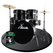 XDrum Rookie 20" Studio Schlagzeug Komplettset Black inkl. Schule