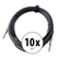Pronomic Instrumentenkabel / Klinkenkabel 6 m 10x Set