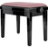 Classic Cantabile Banc De Piano Modèle A Noir Laqué Velours Rosé