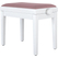 Classic Cantabile Banquette De Piano Modèle A Blanc Laqué Velours Rosé
