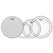 Remo 10" 12" 14" Pinstripe Clear Set PLUS 14" Ambassador Coated