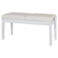 Classic Cantabile Banc De Piano Double Blanc Mat
