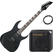 Ibanez GRG121DX-BKF E-Gitarre AK20G Set