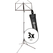 K&M 101 Muziekstandaard Zwart incl. Tas 3x Set