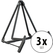 K&M 17580 Heli 2 Support Guitares Acoustiques Noir Set de 3