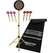 Stagecaptain DBS-1715C BullsEye Champion Cible de Fléchettes + Support et Tapis Set Or