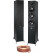 Par de Altavoces de Suelo ELAC Debut F6.3 Negro con Juego de Cables