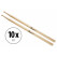 10 Paires de Baguettes de Batterie XDrum 5B Wood Tip