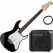 Yamaha Pacifica 012 BL Black Electric Guitar AK20G Set