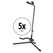 Classic Cantabile GS-30 BK Support Guitare (léger) Noir Lot de 5
