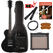 Rocktile L-100 BL Guitare Électrique noire Starter Set