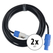 Pronomic Power Twist 5 Cable de Corriente 5m 2x Set