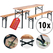 Stagecaptain Hirschgarten Set Tavolo Da Birreria 177 cm Naturale 10x