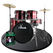 XDrum Rookie 22" Fusion Drumstel Compleetset Ruby Red incl. School