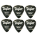 Taylor Thermex Pack De 6 UltraPicks Black Onyx 1,50