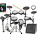 NUX DM-8 E-Drumset Juego Completo con Monitor, Taburete, Escuela, Cable y Baquetas