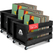Stagecaptain SPK-100 BK Platenkist "Emil" Zwart 3x Set