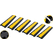 Pronomic Protector 2-100L V3 Passacavi 2-Canali 100cm con Connessione a V 6x Set
