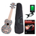 Classic Cantabile BeachBuddy Sunny Zoo Ukulele Set incl. Tuner and School