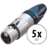 Neutrik NC3FXX XLR Conector Female Paquete De 5