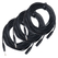 Pronomic Stage XFJ-20 Câble Micro XLR/Jack 20 m Noir Lot de 3