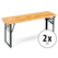 Stagecaptain BBB-117 Hirschgarten Banco De Cervecería 117 cm Natural Juego De 2