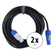 Pronomic Power Twist 10 Cable de Alimentación 10m 2x Set