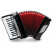 Classic Cantabile 48 Bass Akkordeon "Secondo V" Schwarz