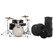 Pearl Export EXX705NBR/C31 Drumkit Jet Black Set mit Taschen