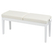 Classic Cantabile Banco De Piano Doble Blanco Brillo Alto