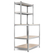 Stagecaptain WBR-175 SR Workbench Shelf with Wooden Boards Silver