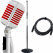 Pronomic DM-66R Microphone Dynamique Elvis Argent/Rouge Set