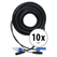 Pronomic Stage PPD-20 Hybridkabel Powerplug/DMX 10x Set