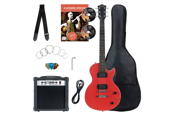 Rocktile Banger's Pack Single Cut E-Gitarren Set, 7-teilig Red  - Retoure (Zustand: gut) image 1