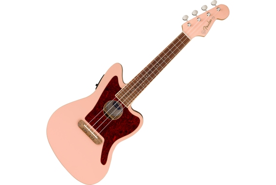 Fender Fullerton Jazzmaster Ukulele Shell Pink image 1