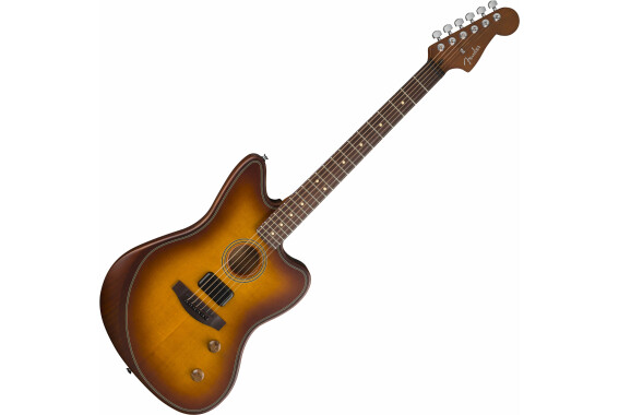 Fender Acoustasonic Standard Jazzmaster Honey Burst image 1