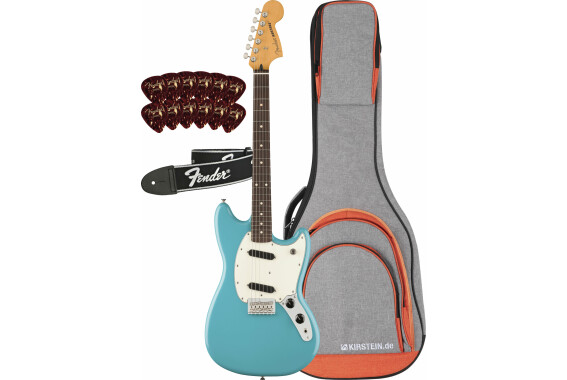 Fender Player II Mustang Aquatone Blue image 1