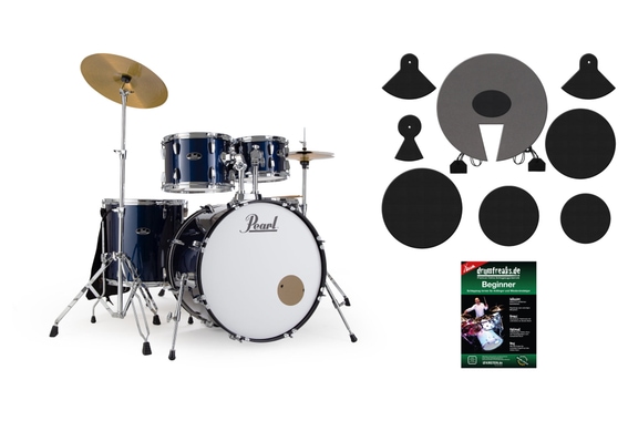 Pearl RS525SC/C743 Roadshow Drumset Royal Blue Metallic Beginner Set image 1