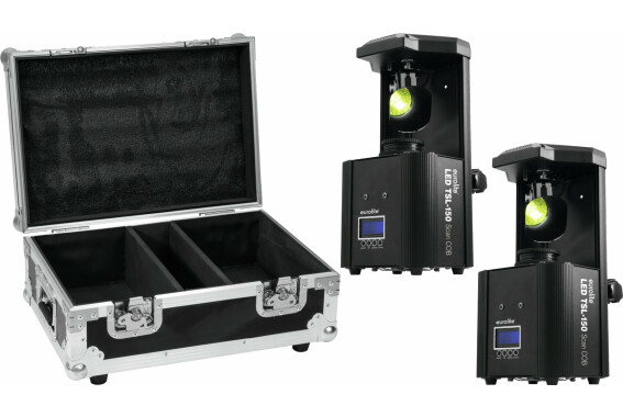 Eurolite 2x LED TSL-150 Scan COB Case Set image 1