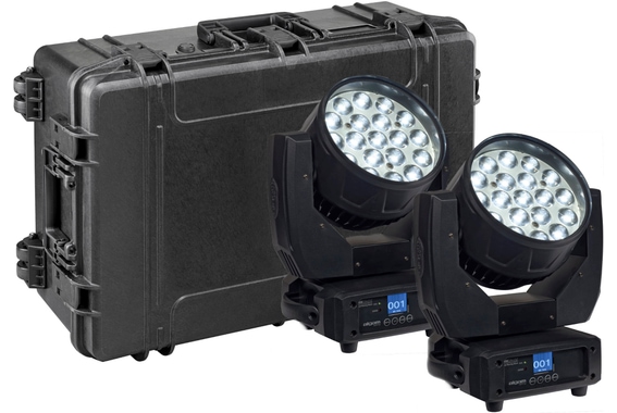 Algam Lighting MW19X15Z LED RGBW Zoom Moving Head Koffer Set image 1