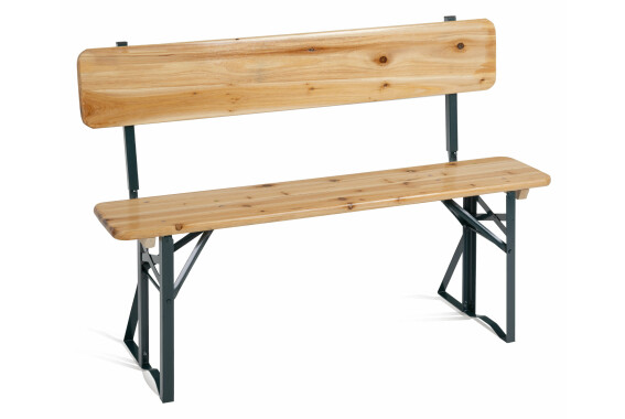 Stagecaptain BBB-119 Hirschgarten Bierzeltbank mit Lehne 119 cm Natur  - Retoure (Zustand: gut) image 1