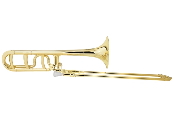 Classic Cantabile MardiBrass Kunststoff Bb/F-Quartposaune gold  - Retoure (Zustand: sehr gut) image 1