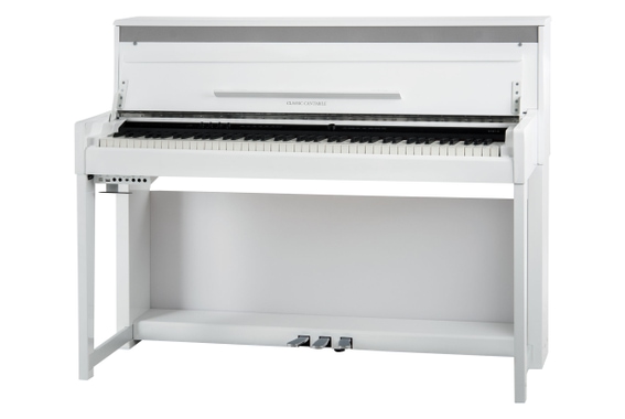 Classic Cantabile UP-1 WH Upright E-Piano Weiß Hochglanz  - Retoure (Zustand: gut) image 1